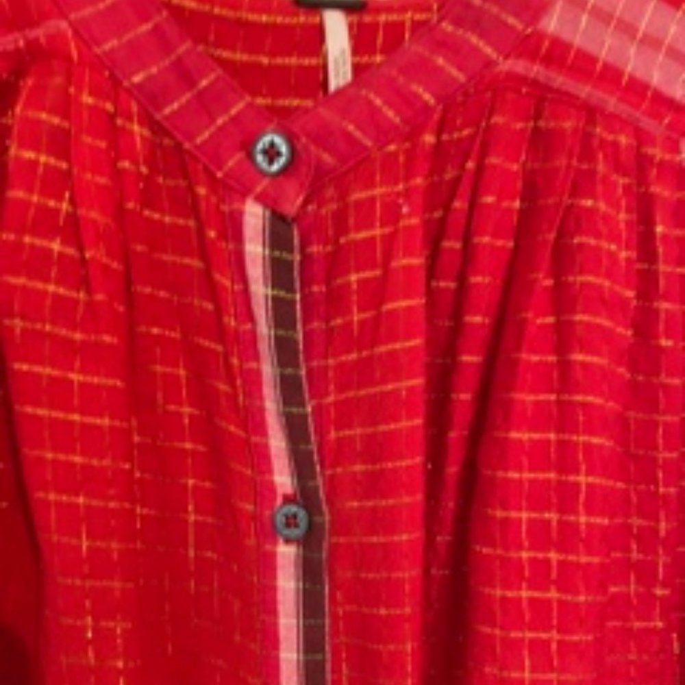 Pattern Red Tunic - Picture 2 of 4